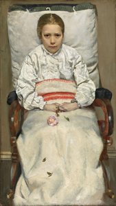 Krankes Mädchen von Christian Krohg