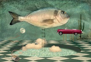 Surrealer Fischtraum von Christian MARCEL