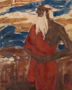 Moses überblickt das Gelobte Land