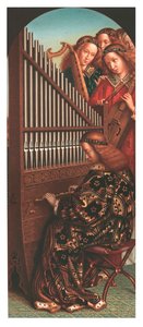 Die heilige Cäcilia an der Orgel, um 1865 von Christian Schultz