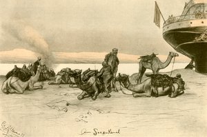 Am Suezkanal, 1898 von Christian Wilhelm Allers