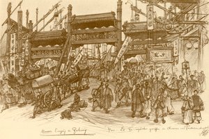 Tore in Peking, China von Christian Wilhelm Allers