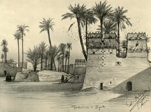 Häuser in Nagada, Ägypten, 1898