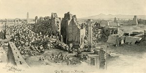 Ruinen der Tempel von Karnak, Ägypten, 1898 von Christian Wilhelm Allers