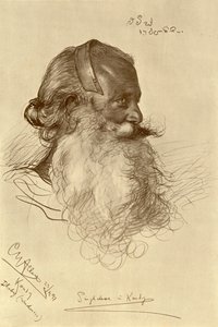 Singhalesischer Wäscher, Kandy, Ceylon, 1898 von Christian Wilhelm Allers