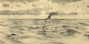 Dampfschiff auf dem Indischen Ozean, 1898