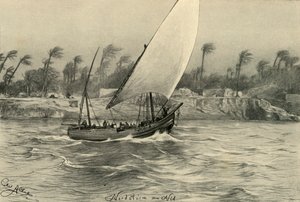 Sturm aus dem Norden auf dem Nil, Ägypten
