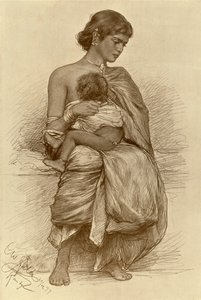 Junge Mutter, Kandy, Ceylon, 1898 von Christian Wilhelm Allers