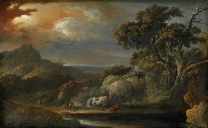 Eine stürmische Landschaft von Christian Wilhelm Ernst Dietrich