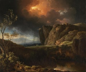 Ideallandschaft mit Gewitter von Christian Wilhelm Ernst Dietrich