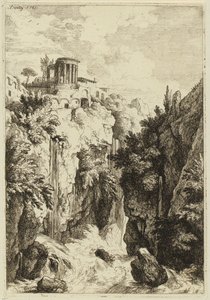 Sibyllentempel bei Tivoli von Christian Wilhelm Ernst Dietrich