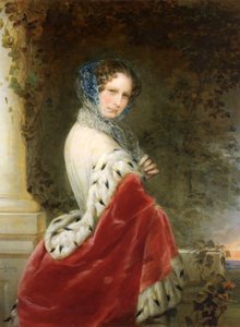 Porträt der Kaiserin Alexandra Fjodorowna Charlotte von Preußen, Ehefrau von Kaiser Nikolaus I., 1798-1860, 1852