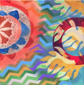 Meditation18 Wellen, ca. 2017