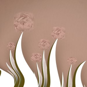 Minimalistische Rosa Blüten von Christina Sillen