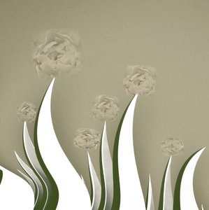 Subtile Creme Blüten von Christina Sillen