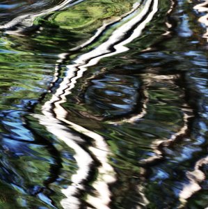 Lebendige Wasserreflexionen