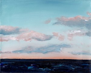 Pastell Ozeanhorizont