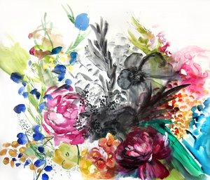 Lebendiger Blumenstrauß von Christine Lindstrom