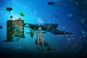Unterwasser-Traumlandschaft