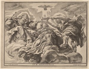 Krönung der Jungfrau von Christoffel Jegher after Sir Peter Paul Rubens