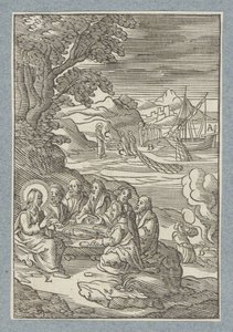 Christus übergibt Petrus die Himmelsschlüssel von Christoffel van Sichem (II)