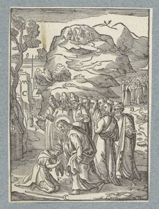 Christus heilt einen Aussätzigen von Christoffel van Sichem (II)