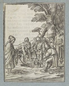 Josef wird von seinen Brüdern aus dem Brunnen gezogen von Christoffel van Sichem (II)