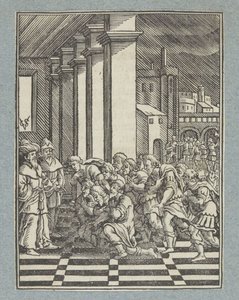 Josefs Brüder knien vor ihm in Ägypten