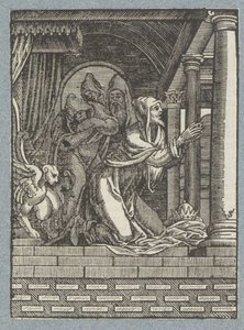 König von Ninive tut Buße von Christoffel van Sichem (II)