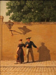 Ein Matrose verabschiedet sich von seinem Mädchen von Christoffer Wilhelm Eckersberg