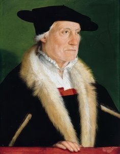Porträt von Kosmograph Sebastian Münster (1489-1552). Um 1552