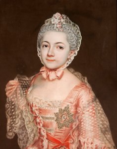 Henrietta Catherine Agnes von Anhalt-Dessau (1744-1799), Dekanin der Abtei Herford, Tochter von Leopold II., Fürst von Anhalt-Dessau von Christoph Friedrich Reinhold Lisiewski