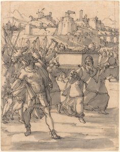 Josua und die Israeliten vor den Mauern von Jericho von Christoph Murer