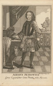 Porträt von Zarewitsch Alexei Petrowitsch von Russland 1690-1718, 1710