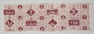 Streifen aus kupferplattenbedruckter Baumwolle, 1795-1799 von Christophe Philippe Oberkampf