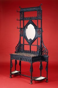 Ein Coalbrookdale Gusseisen-Flurständer
