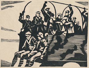 Lorry-Jumpers, 1919 von Christopher Richard Wynne Nevinson