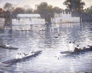 Sonntagabend, Boote auf der Themse bei Henley, 1924