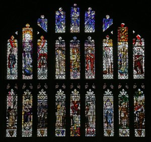 Der Geist Gottes: Kapitelhausfenster von Christopher Whall, 1903