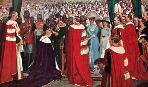 Die Investitur des Prinzen von Wales von Christopher Williams