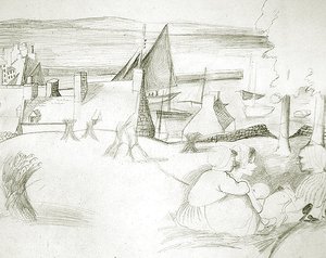 Bretonisches Fischerdorf, ca. 1929-30