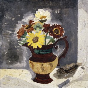 Gänseblümchen in einem Glanzkrug, St. Ives