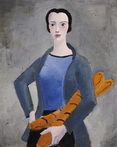 Mädchen mit Brot