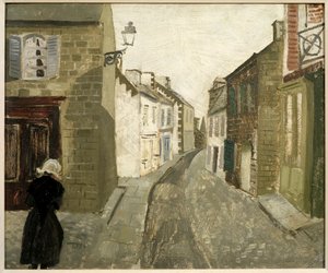 Straßenszene in Treboul, 1930