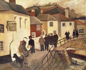 Das Schiff Hotel, Mousehole, Cornwall, 19289 von Christopher Wood