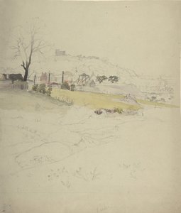 Ansicht eines Bergwerks am Rande einer Stadt, 1840-49