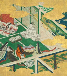 Ein schöner Kranz Tamakazura von Circle of Tosa Mitsuyoshi