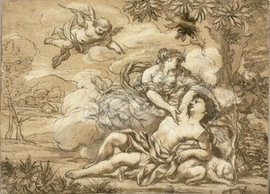 Diana und Endymion von Ciro Ferri