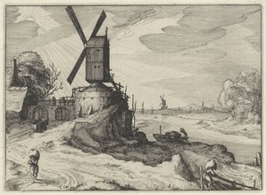 Mühle an einem Fluss