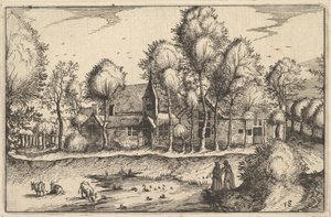 Ein Teich, Tafel 18 aus Regiunculae et Villae Aliquot Ducatus Brabantiae